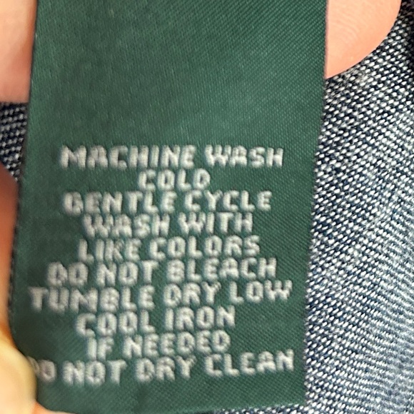 RALPH LAUREN JEANS CO WOMANS SHIRT DRESS LRL BLUE MEDIUM ACADEMIA TEACHER CASUAL - Picture 4 of 11